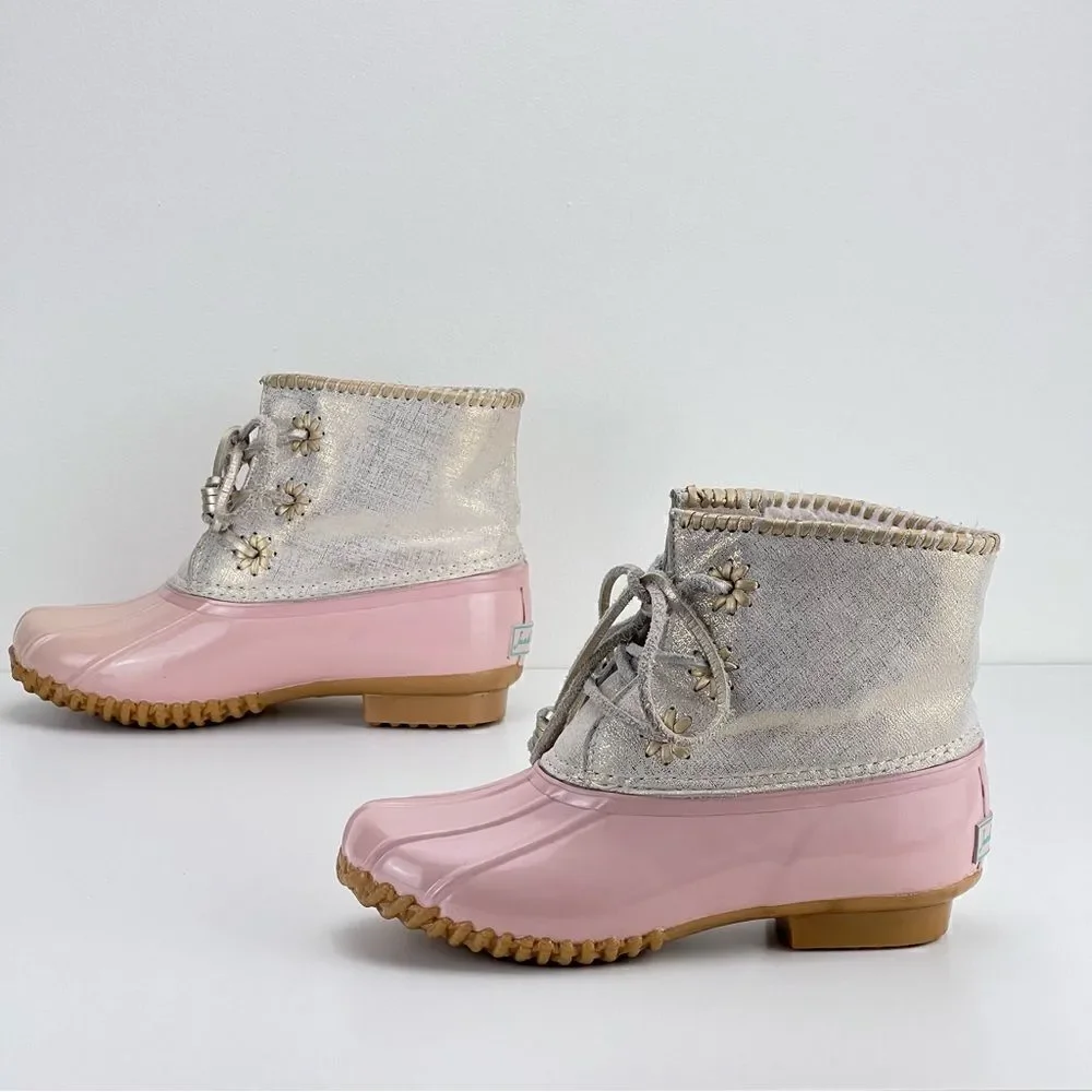 Jack Rogers Chloe Rain Boot 'Blush' Sz 6